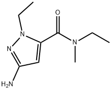 3-amino-N,1-diethyl-N-methyl-1H-pyrazole-5-carboxamide Structure