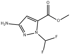 methyl 3-amino-1-(difluoromethyl)-1H-pyrazole-5-carboxylate Structure