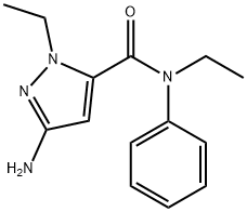 3-amino-N,1-diethyl-N-phenyl-1H-pyrazole-5-carboxamide Structure