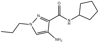 4-amino-N-cyclopentyl-1-propyl-1H-pyrazole-3-carboxamide Structure