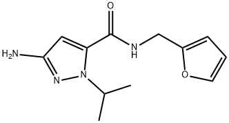 3-amino-N-(2-furylmethyl)-1-isopropyl-1H-pyrazole-5-carboxamide Structure