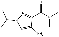 4-amino-1-isopropyl-N,N-dimethyl-1H-pyrazole-3-carboxamide Structure