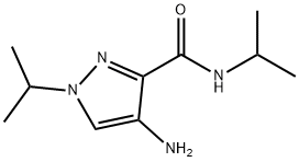 4-amino-N,1-diisopropyl-1H-pyrazole-3-carboxamide 구조식 이미지