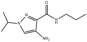 4-amino-1-isopropyl-N-propyl-1H-pyrazole-3-carboxamide Structure