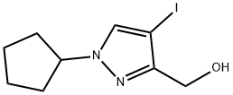 (1-cyclopentyl-4-iodo-1H-pyrazol-3-yl)methanol 구조식 이미지