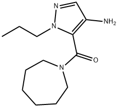 5-(azepan-1-ylcarbonyl)-1-propyl-1H-pyrazol-4-amine Structure