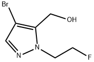 4-bromo-1-(2-fluoroethyl)-1H-pyrazol-5-yl]methanol Structure