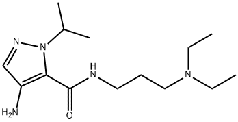 4-amino-N-[3-(diethylamino)propyl]-1-isopropyl-1H-pyrazole-5-carboxamide Structure