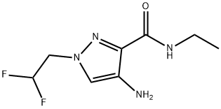 4-amino-1-(2,2-difluoroethyl)-N-ethyl-1H-pyrazole-3-carboxamide Structure