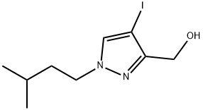 4-iodo-1-(3-methylbutyl)-1H-pyrazol-3-yl]methanol Structure