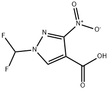 1-(difluoromethyl)-3-nitro-1H-pyrazole-4-carboxylic acid Structure