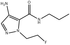 4-amino-1-(2-fluoroethyl)-N-propyl-1H-pyrazole-5-carboxamide Structure