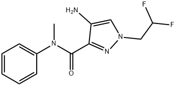 4-amino-1-(2,2-difluoroethyl)-N-methyl-N-phenyl-1H-pyrazole-3-carboxamide Structure