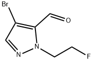 4-bromo-1-(2-fluoroethyl)-1H-pyrazole-5-carbaldehyde Structure