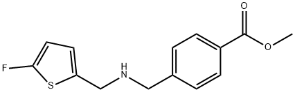 methyl 4-({[(5-fluoro-2-thienyl)methyl]amino}methyl)benzoate Structure