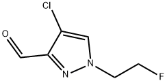 4-chloro-1-(2-fluoroethyl)-1H-pyrazole-3-carbaldehyde Structure