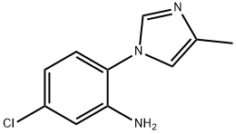 5-chloro-2-(4-methyl-1H-imidazol-1-yl)aniline Structure