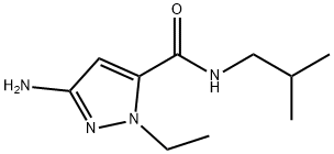 3-amino-1-ethyl-N-isobutyl-1H-pyrazole-5-carboxamide 구조식 이미지