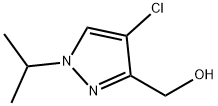 (4-chloro-1-isopropyl-1H-pyrazol-3-yl)methanol Structure