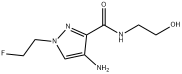 4-amino-1-(2-fluoroethyl)-N-(2-hydroxyethyl)-1H-pyrazole-3-carboxamide Structure