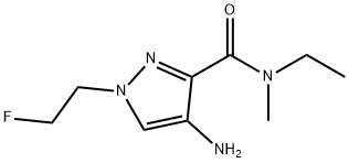 4-amino-N-ethyl-1-(2-fluoroethyl)-N-methyl-1H-pyrazole-3-carboxamide Structure