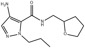 4-amino-1-propyl-N-(tetrahydrofuran-2-ylmethyl)-1H-pyrazole-5-carboxamide Structure