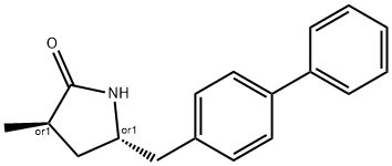 (3R,5S)-rel-5-([1,1''-biphenyl]-4-ylmethyl)-3-methyl-2-Pyrrolidinone Structure