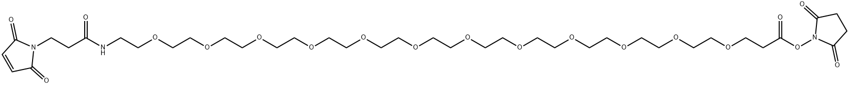 Mal-amido-PEG12-NHS ester 구조식 이미지