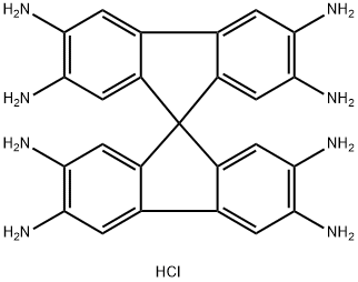 9,9'-Spirobi[9H-fluorene]-2,2',3,3',6,6',7,7'-octamine, hydrochloride (1:8) Structure