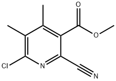 Methyl 6-chloro-2-cyano-4,5-dimethylnicotinate Structure