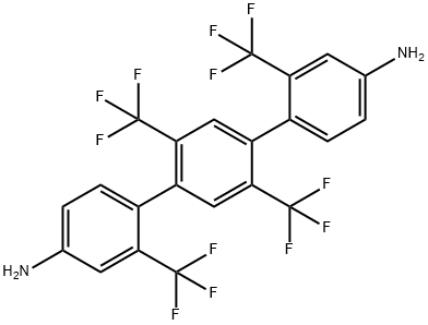 [1,1':4',1''-Terphenyl]-4,4''-diamine, 2,2',2'',5'-tetrakis(trifluoromethyl)- Structure