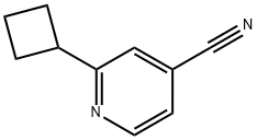 2-cyclobutylisonicotinonitrile Structure