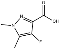 1H-Pyrazole-3-carboxylic acid, 4-fluoro-1,5-dimethyl- Structure