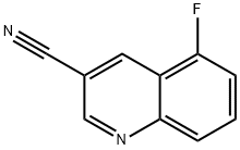 3-Quinolinecarbonitrile, 5-fluoro- Structure