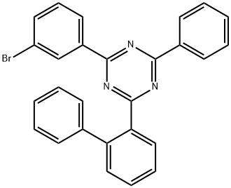 2-([1,1'-biphenyl]-2-yl)-4-(3-bromophenyl)-6-phenyl-1,3,5-triazine Structure