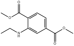 1,4-Benzenedicarboxylic acid, 2-(ethylamino)-, 1,4-dimethyl ester 구조식 이미지