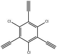 1,3,5-triethynyl-2,4,6-trichlorobenzene Structure