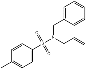 Benzenesulfonamide, 4-methyl-N-(phenylmethyl)-N-2-propen-1-yl- Structure