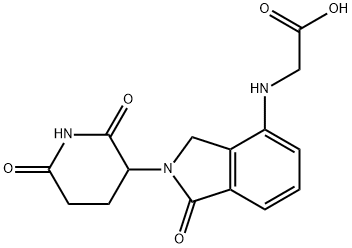 Glycine, N-[2-(2,6-dioxo-3-piperidinyl)-2,3-dihydro-1-oxo-1H-isoindol-4-yl]- Structure