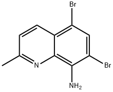 8-Quinolinamine, 5,7-dibromo-2-methyl- Structure