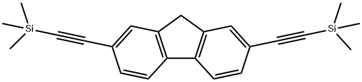 Silane, (9H-fluorene-2,7-diyldi-2,1-ethynediyl)bis[trimethyl- Structure