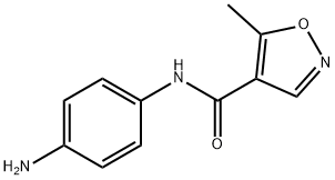 4-Isoxazolecarboxamide, N-(4-aminophenyl)-5-methyl- 구조식 이미지