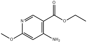 3-Pyridinecarboxylic acid, 4-amino-6-methoxy-, ethyl ester 구조식 이미지