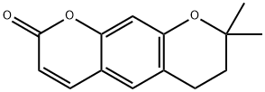 2H,6H-Benzo[1,2-b:5,4-b']dipyran-2-one, 7,8-dihydro-8,8-dimethyl- 구조식 이미지