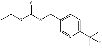 O-Ethyl S-((6-(trifluoromethyl)pyridin-3-yl)methyl) carbonodithioate Structure
