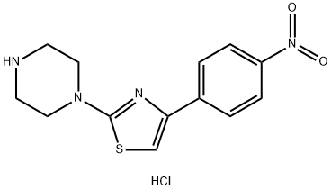 1-[4-(4-Nitrophenyl)-1,3-thiazol-2-yl]piperazine hydrochloride Structure