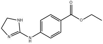 Benzoic acid, 4-[(4,5-dihydro-1H-imidazol-2-yl)amino]-, ethyl ester Structure