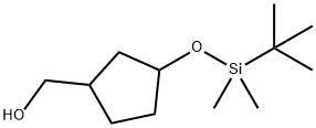 Cyclopentanemethanol, 3-[[(1,1-dimethylethyl)dimethylsilyl]oxy]- Structure