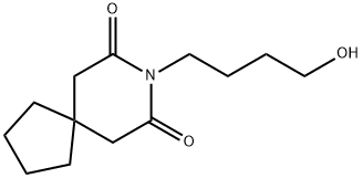 8-Azaspiro[4.5]decane-7,9-dione, 8-(4-hydroxybutyl)- 구조식 이미지