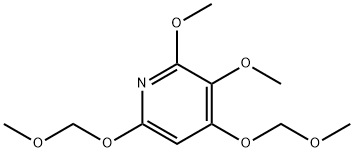 Pyridine, 2,3-dimethoxy-4,6-bis(methoxymethoxy)- Structure